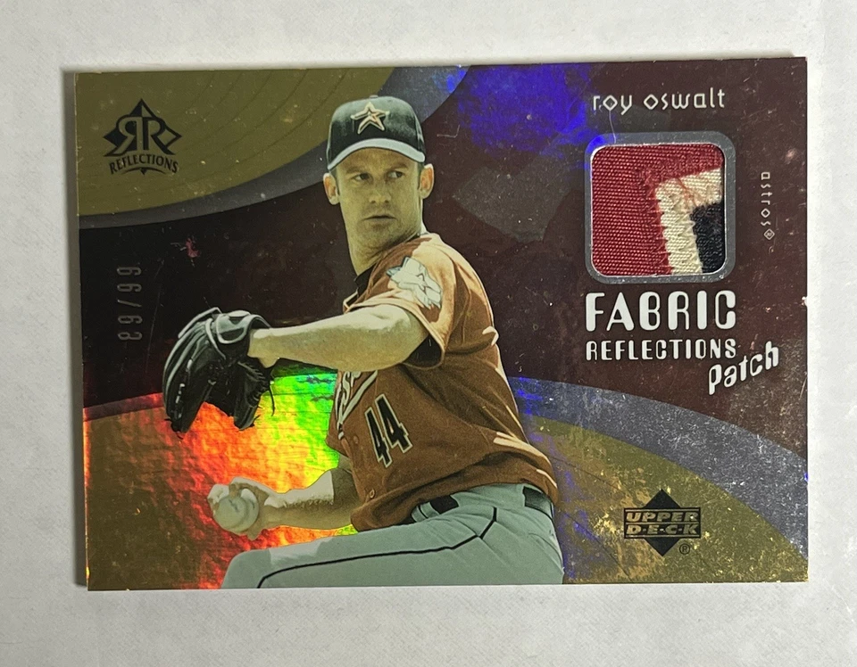 2005 SP Roy Oswalt Game Worn Patch /99 Error - Image 1 of 2