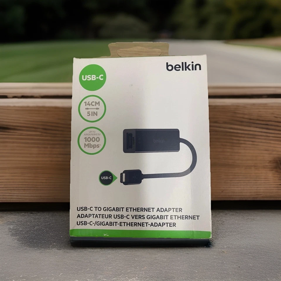 Belkin USB-C to Ethernet Adapter - SKU: F2CU040btBLK / B2B SKU: B2B145-BLK  - Image 1 of 4