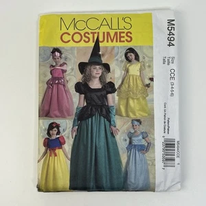 Costume Princess Belle Snow White M5494 Uncut Pattern Girls 3-6 Halloween Witch - Picture 1 of 2