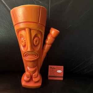 Tazza Tiki firmata Shag arancione Caliente Tropics 60° anniversario John Mulder 37/175 - Foto 1 di 15