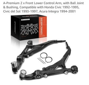 Brazo de control inferior delantero y rótula y buje para Honda Civic 1992-1995 2x - Imagen 1 de 1