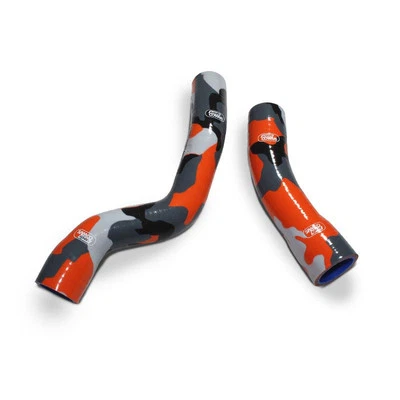 Mangueras de rueda de silicona Samco NARANJA CAMO aptas para KTM 790 Duke 2018-2021 - Imagen 1 de 4