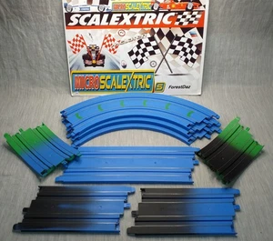 Micro Scalextric Track Straights x3 Curve x3 y elevaciones cortas x2 1:64 PreLoved - Imagen 1 de 18