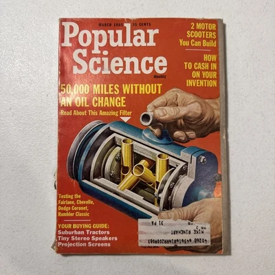 Popular Science Magazine March 1965 Volume 186 No. 3 Vintage - Image 1 of 4