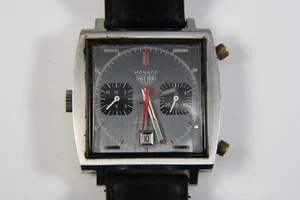 C25X01- Tag Heuer Monaco Steve McQueen Chr. Automatic Armbanduhr 1973 - Bild 1 von 12
