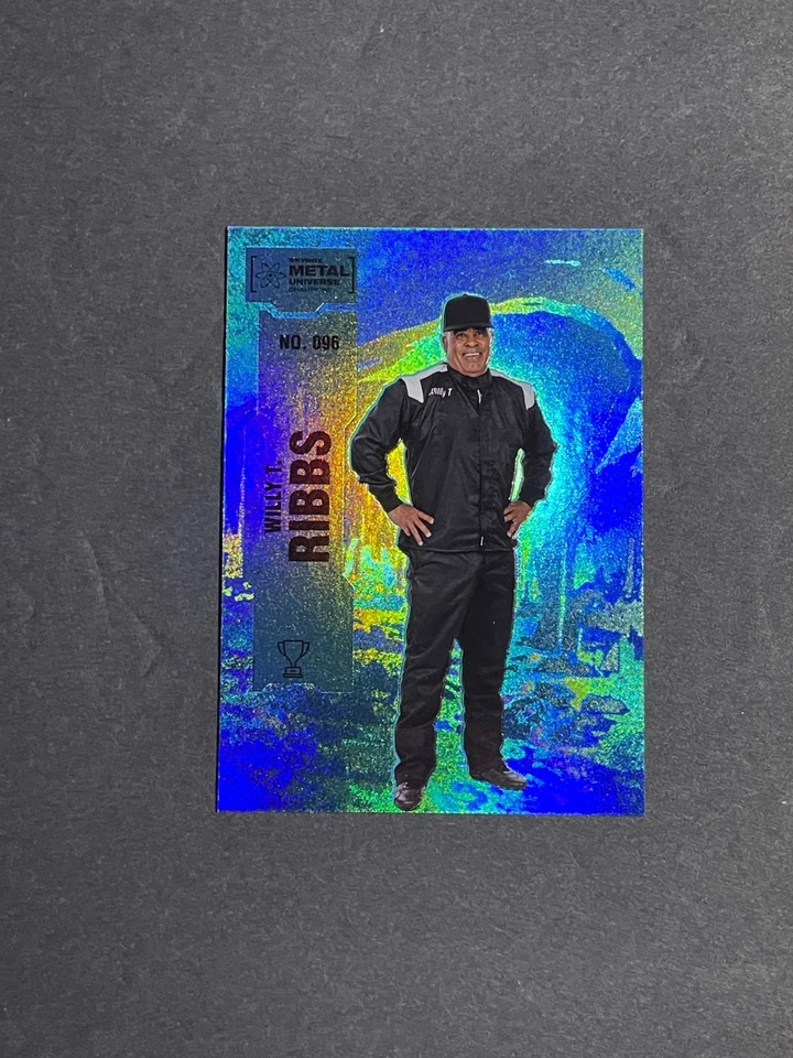 2022 Skybox Metal Universe Champions Willy T Ribbs Aqua Parallel Card #096 - Image 1 of 2