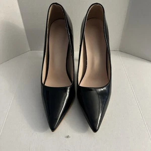 Zapatos clásicos de charol de tacón alto para mujer talla 9 punta punta tacón de aguja - Imagen 1 de 11
