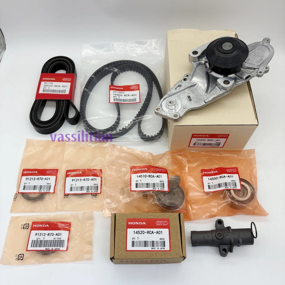 Timing Belt Kit For ACURA MDX RDX HONDA Accord Odyssey Pilot 3.5L V6 Water Pump - Image 1 of 4