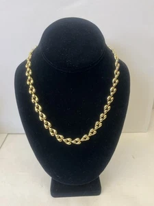 MAGNIFICENT 18K YELLOW / WHITE GOLD & DIAMOND ITALIAN NECKLACE BY CHIMENTO - Picture 1 of 9