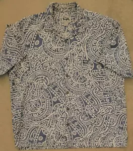 Rix Hawaiian Aloha Shirt Blue / White 2XL xxl - Picture 1 of 2