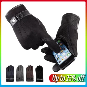 UK Mens Womens Winter Thermal Touch Screen Gloves Windproof Waterproof Anti-slip - Picture 1 of 17