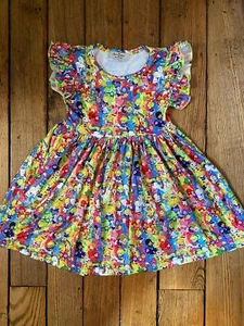 Rainbow Brite Flutter Sleeve Dress - Picture 1 of 1