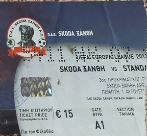 Ticket Skoda Xanthi Greece - Standard Liege Belgium 2013-2014 Europa League - Picture 1 of 1