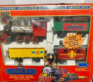 Vintage 1993 Echo Toys Classic Rail batteriebetriebener Spur G Zug 22-teiliges Set - Bild 1 von 11