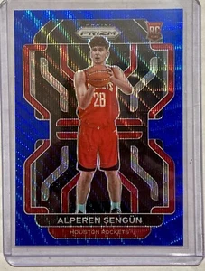 2021-22 Panini Prizm NBA Alperen Sengun RC Rookie #34 Blue Wave Prizm SP - Picture 1 of 5