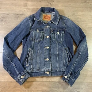Levi Strauss Original Riveted Women’s Blue Jean Jacket Denim Medium Wash Size S - Picture 1 of 9