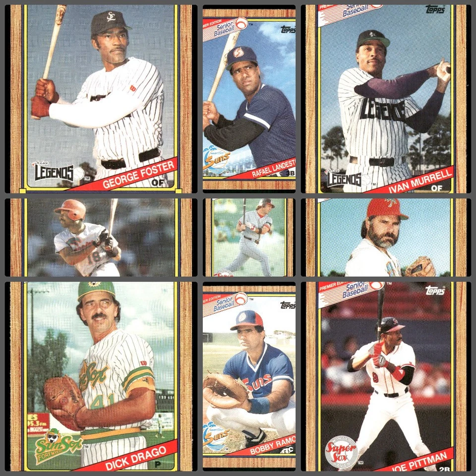 1989 Topps Senior League Baseball Card - You Pick - Complete Your Set - Discount - Image 1 of 1