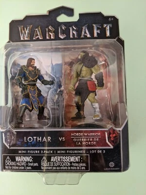Juego de 2 minifiguras Warcraft, Lothar Vs. Horda Guerrero  Foto 1 de 4