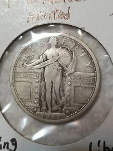 1917 Standing Liberty Quater In F To VF Condition In My Opinion #178 - Picture 1 of 2