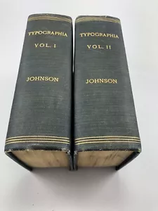 Johnson’s Typographia / Two volume set / 1824 - Imagen 1 de 7