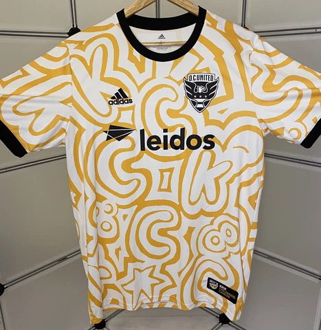 MLS DC United Kick Childhood Cancer Pre-Match Jersey 2021 - Men’s Large 🦅 Cover