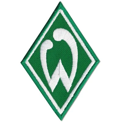 Aufnäher SV Werder Bremen Grün Weiß Logo Raute Sticker Patch neue Version SVW - Bild 1 von 4