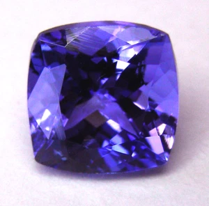 3.56ct!! NATURAL TANZANITE EXPERTLY FACETED IN GERMANY +CERTIFICATE INCLUDED - Picture 1 of 2