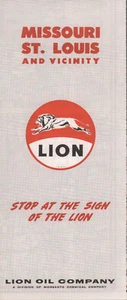 Lion Road Map 1960: Missouri St. Louis nuevo de lote antiguo - Imagen 1 de 1