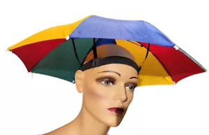 Regenschirm Hut Kopfschirm, faltbar, mit Stirnband, 4 Stück - Bild 1 von 4