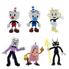 6-teiliges Set Cuphead Becherkopf Actionfigur Spielzeug