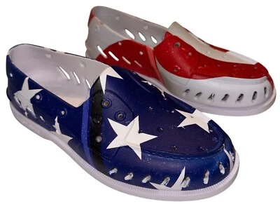 Sperry Womens Size 11 American Flag Pattern Water Shoes Patriotic USA America - Image 1 of 4