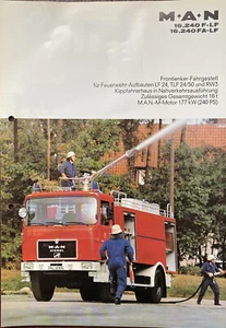 Prospekt M.A.N 16.240F-LF / 16.240FA-LF FRONTLENKERFAHRGEST. F. FEUERWEHRAUFBAUT - Bild 1 von 3