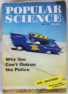POPULAR SCIENCE MONTHLY MAGAZINE MAY 1957 MECHANICS &TECHNOLOGY VINTAGE - Picture 1 of 8