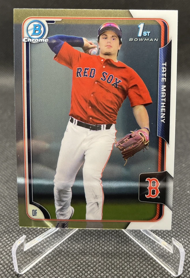 Tate Matheny Boston Red Sox 2015 Bowman Chrome Draft Prospect - Image 1 of 2