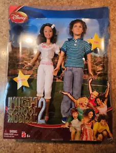 Disney High School Musical 2 ~ Juego de muñecas Gabriella y Troy Mattel 2007 en caja original - Imagen 1 de 9