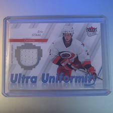 2007-08 Fleer Ultra Uniformity Game Patch Eric Staal #U-ES carolina