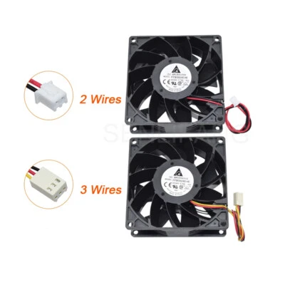 FFB0924EHE 9038 DC24V 0.75A 2Wires/3Wires For Delta Large Air Volume Fan - Image 1 of 4