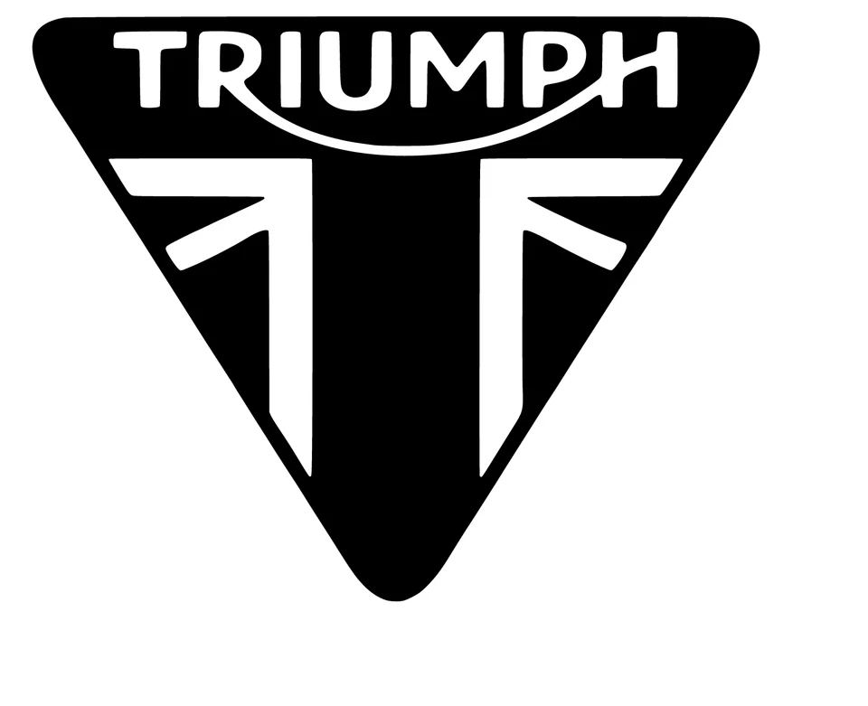 TRIUMPH & PART UNION JACK  MOTORCYCLE DECAL / STICKER motogp race track bike - Image 1 of 1