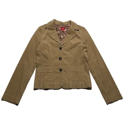 Chaqueta Mossimo Tostada Pana Manga Larga Abotonada Mujer’s Talla S Foto 1 de 4