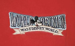 Polo Vintage 1996 Walt Disney World Reunion 25° Anniversario XL Topolino - Foto 1 di 6