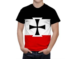German Empire Flag Shirt Coat Of Arms Patriotic Men Sport Full Print - Picture 1 of 2