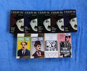 CHARLIE CHAPLIN 9 VHS Tape Lot The Collection Vol. 1-5 Early Years Vol. 1 & 2 - Bild 1 von 3