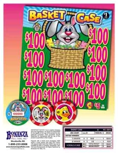 Pull Tab - Chips- Tickets Game - Basket Case - Picture 1 of 1