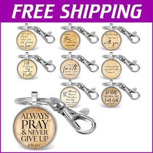 Elegant Inspirational Keychains - Bible Verses for Birthdays & Celebrations - Picture 1 of 9