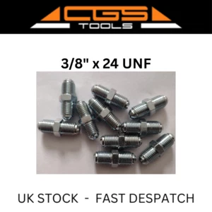 3/8" x 24 tpi Brake Pipe Connectors UNF (10) - Picture 1 of 5