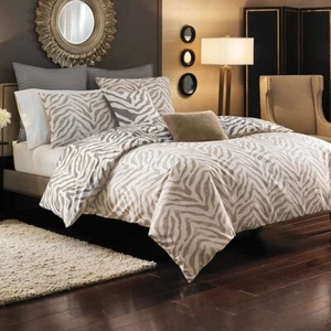 New Style Domain Kenyon Twin Duvet Cover Set 2 Piece Zebra Brown Beige - Picture 1 of 1
