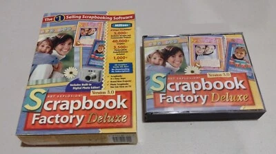 SOFTWARE SCRAPBOOK Factory Deluxe. Versão 3.0. Software de scrapbook. 4 discos. - Imagem 1 de 4