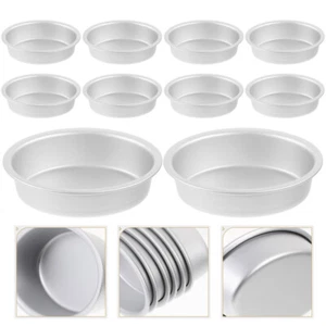 10Pcs Cheesecake Baking Pan Pudding Mold Cake Mold Flan Mold Kitchen - Picture 1 of 12