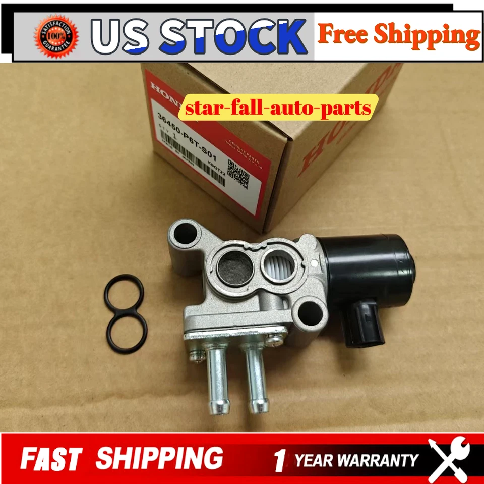 Válvula de control de aire de ralentí OEM IAC 36450-P6T-S01 para Honda Civic Del Sol 1,6 L 96-00 Foto 1 de 4