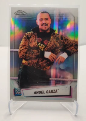 2021 Topps Chrome WWE Refractor Parallel #5 Angel Garza wrestling card - Image 1 of 2